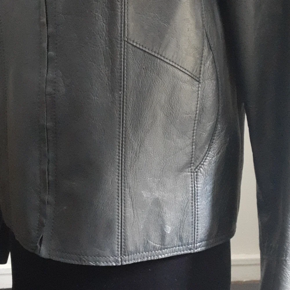 Genuine Leather GAP Y2K jacket (vintage) - Picture 12 of 16